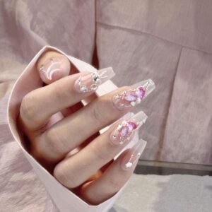 Butterfly Pink Ombre Serenity Nails